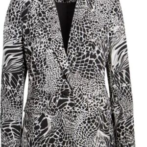 Halogen Nordstrom's Black and White Patterned Jacket